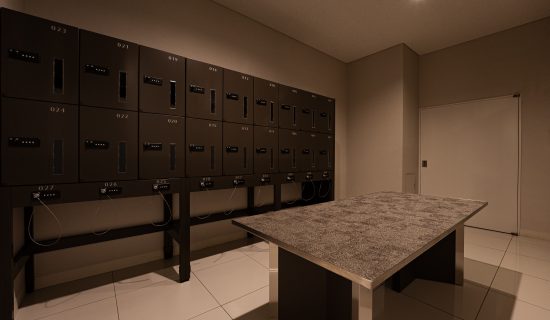 Locker room